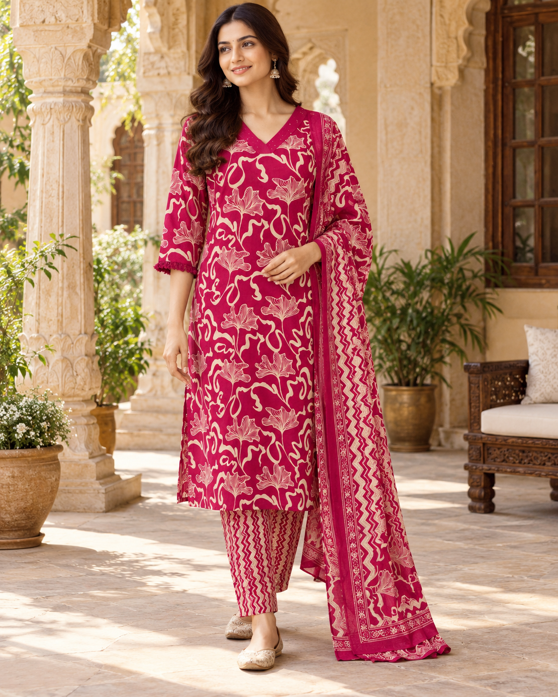 Rani Aranya Pure Cotton Suit Set