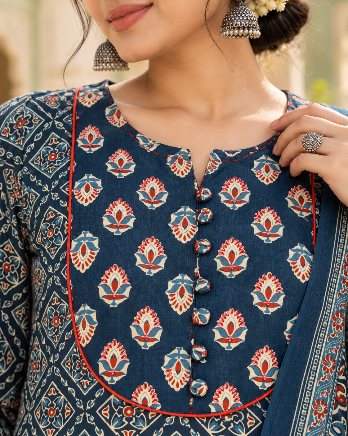Chaukhat Pure Cotton Suit Set