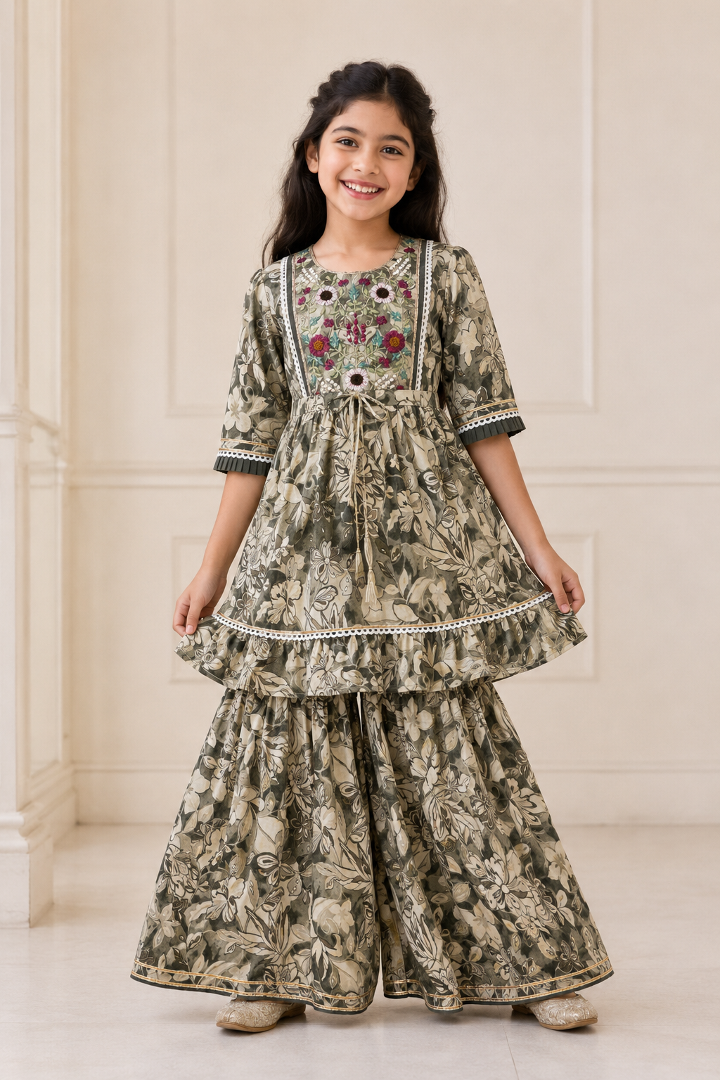 Chandni Gudiya Girls Sharara Set