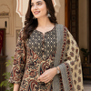 Ivory Paisley Heritage Jaipur Cotton Suit Set
