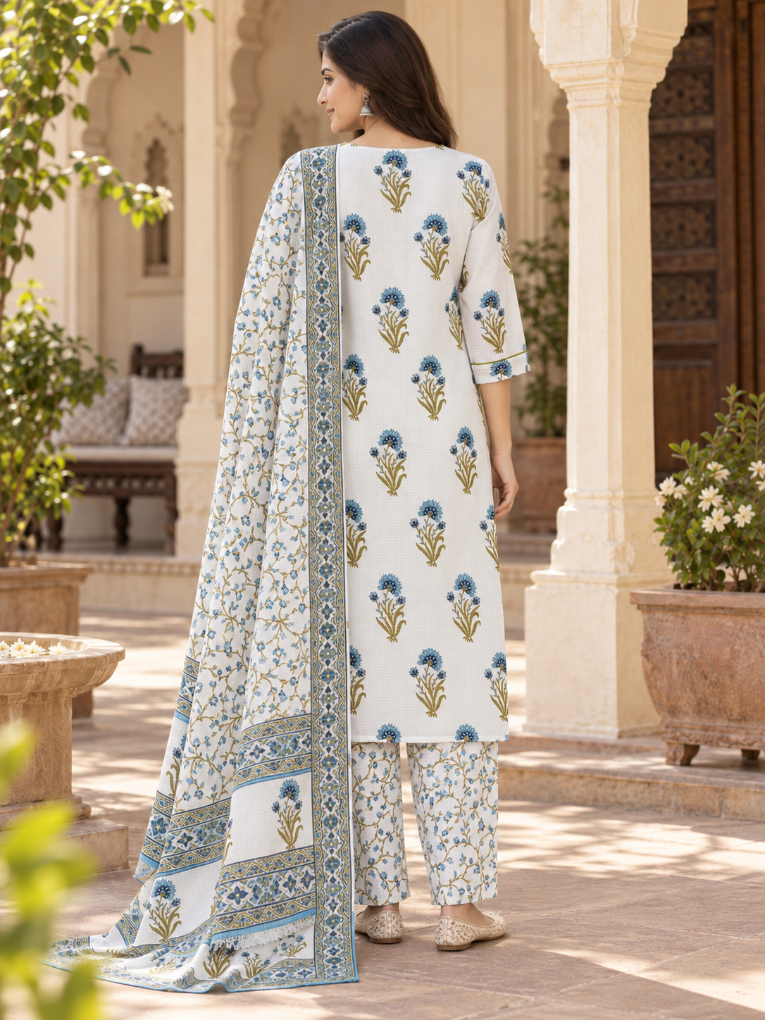 Noor Bagh Pure Cotton Suit Set
