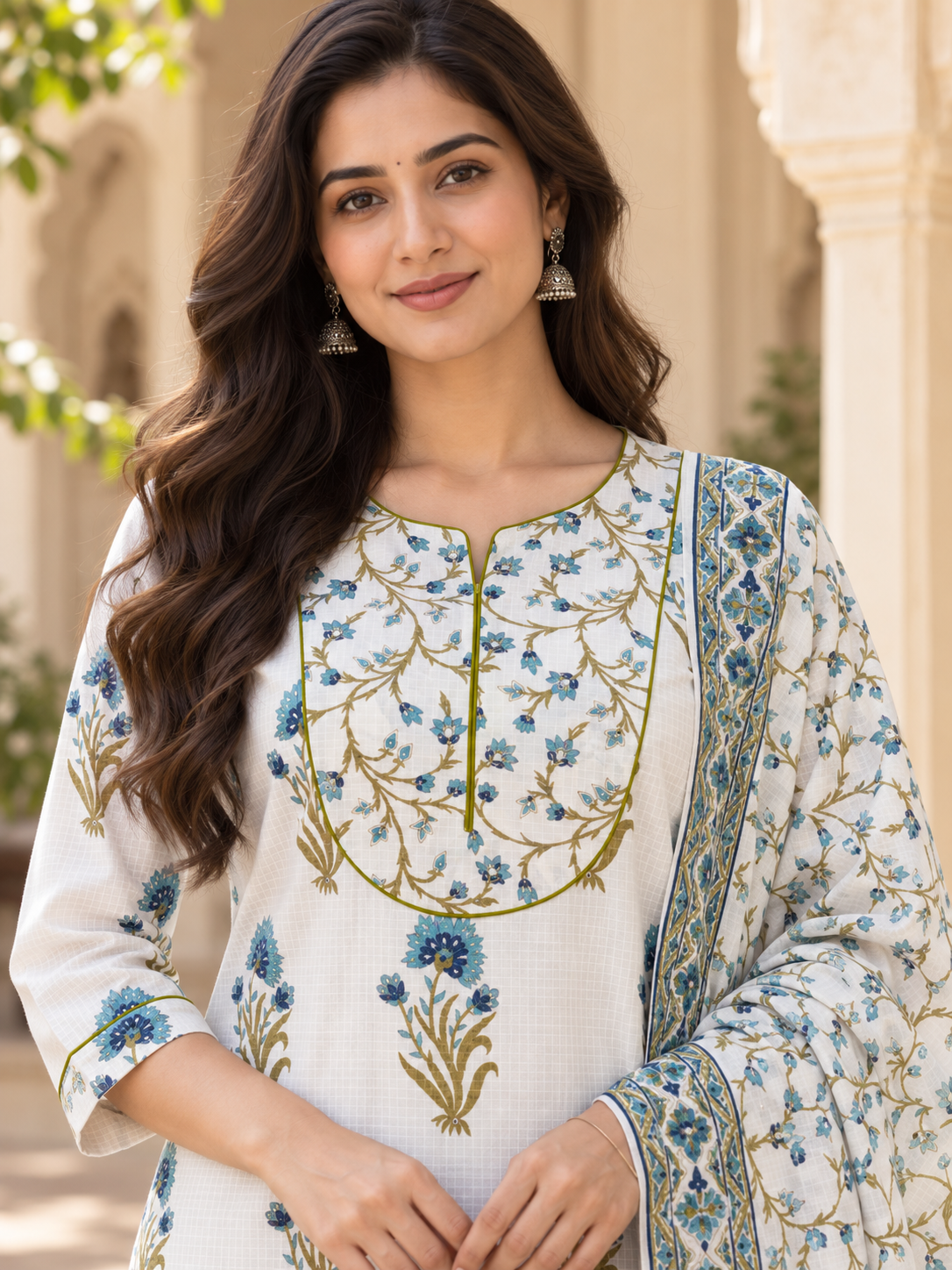 Noor Bagh Pure Cotton Suit Set