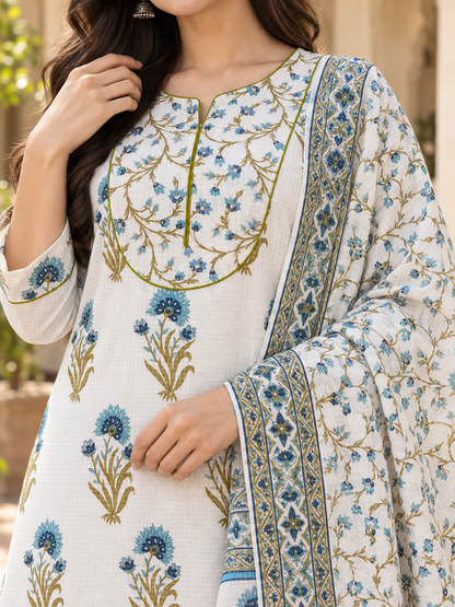 Noor Bagh Pure Cotton Suit Set