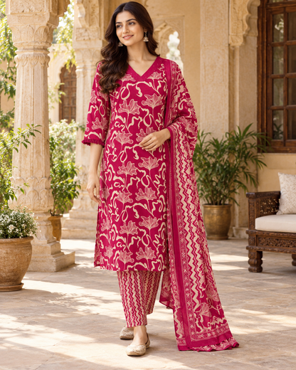 Rani Aranya Pure Cotton Suit Set