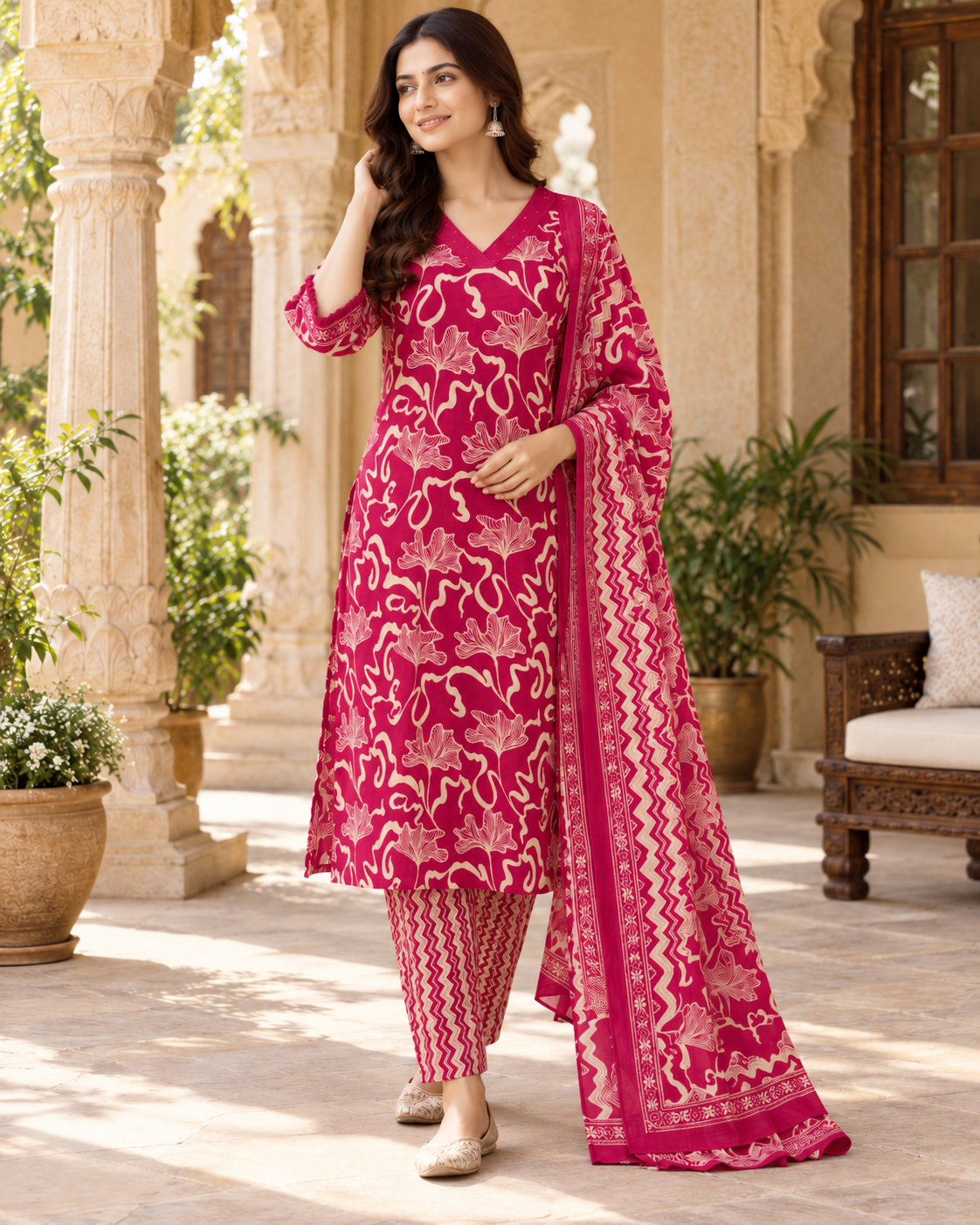 Rani Aranya Pure Cotton Suit Set