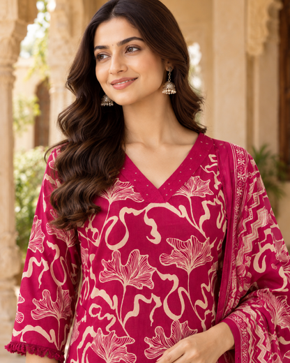 Rani Aranya Pure Cotton Suit Set