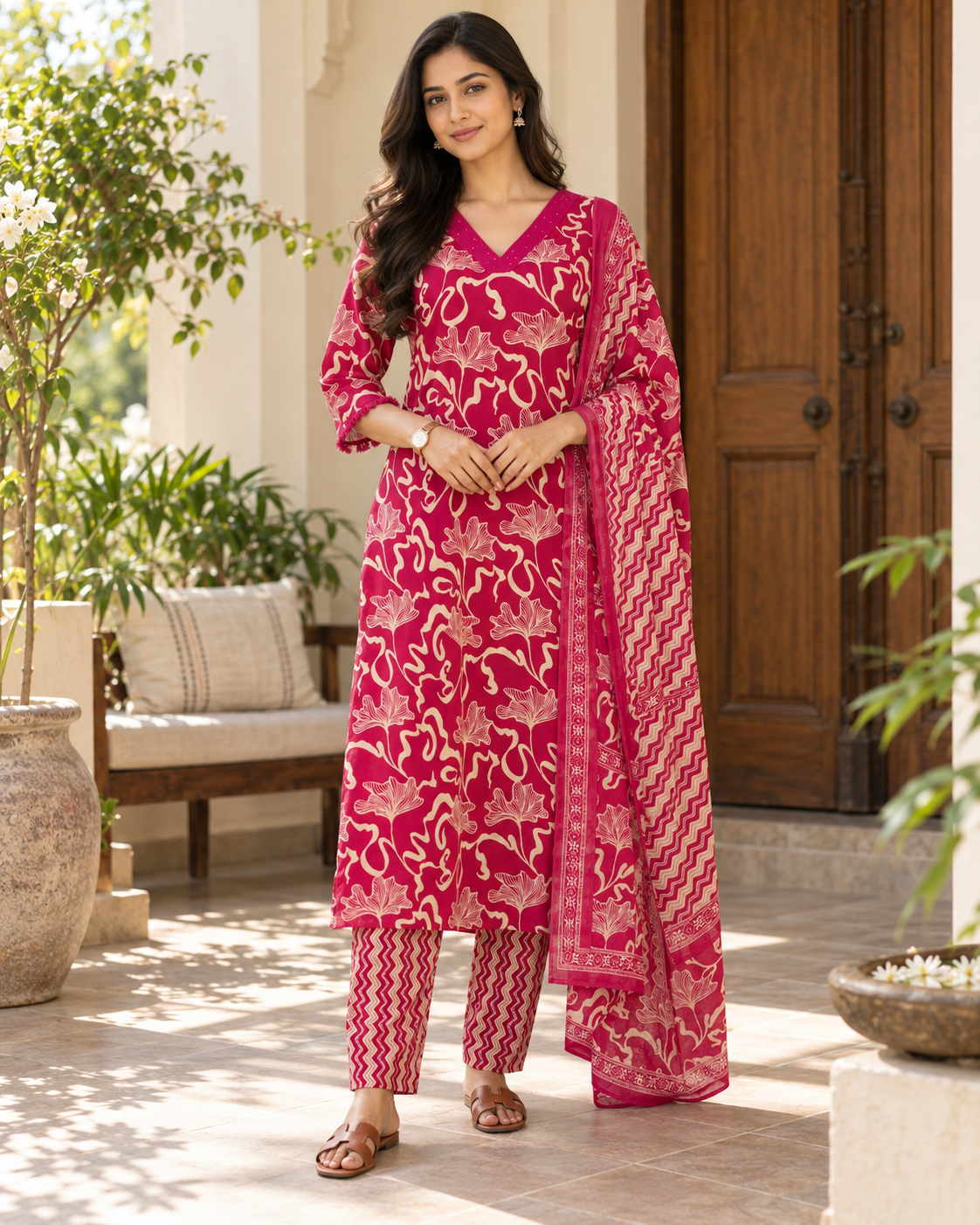 Rani Aranya Pure Cotton Suit Set