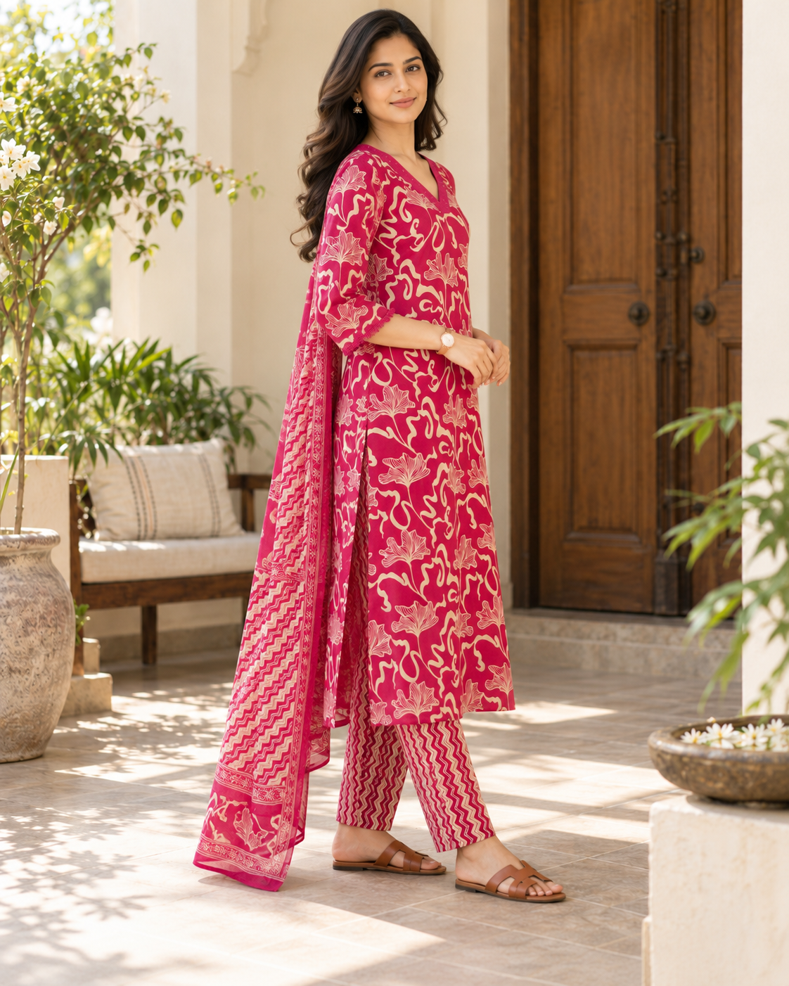 Rani Aranya Pure Cotton Suit Set