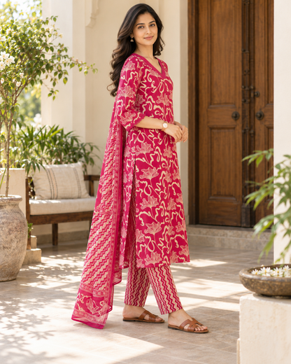 Rani Aranya Pure Cotton Suit Set