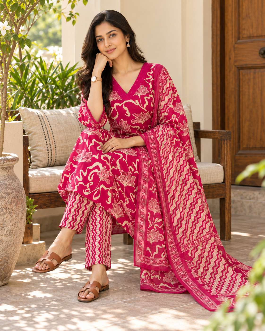 Rani Aranya Pure Cotton Suit Set
