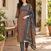 Saanjh Ajrakh Pure Cotton Suit Set