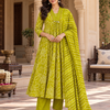 Harit Bandhej Pure Cotton Suit Set