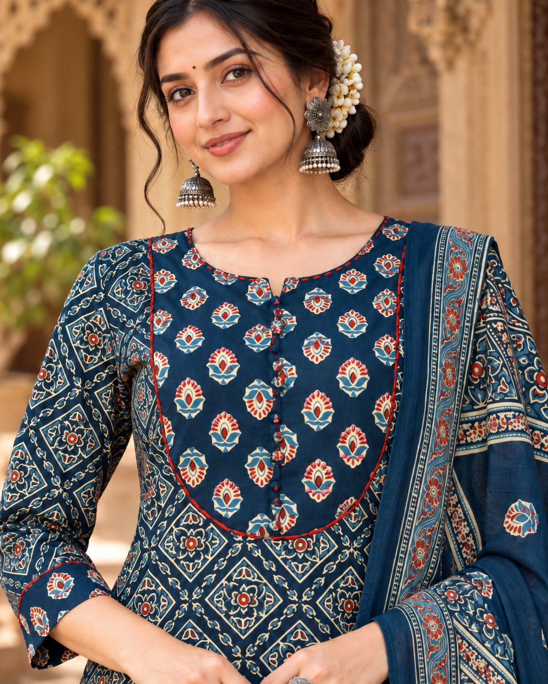 Chaukhat Pure Cotton Suit Set