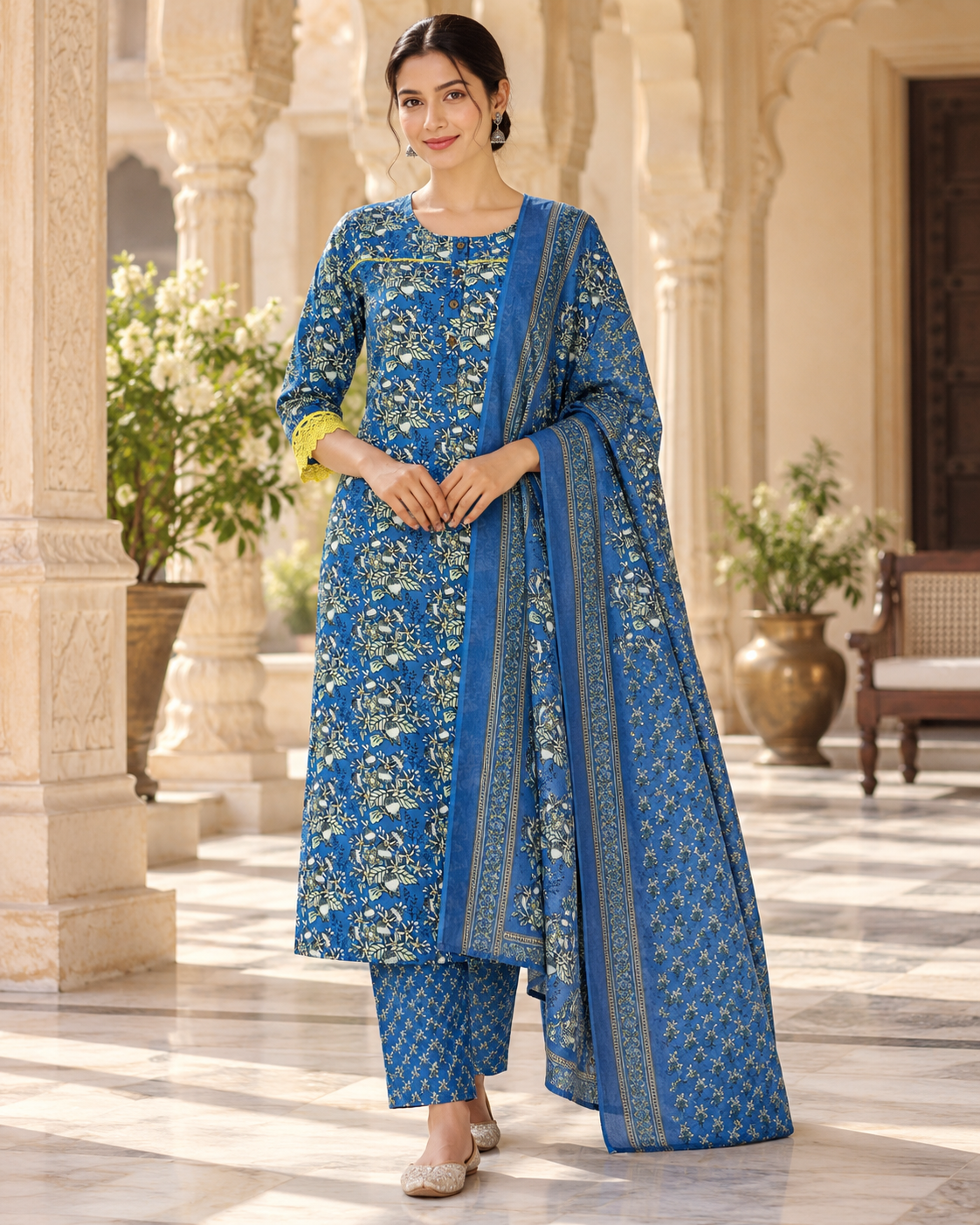 Neel Vatika Pure Cotton Suit Set