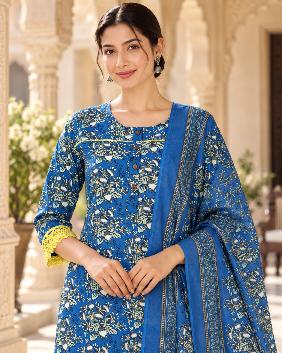Neel Vatika Pure Cotton Suit Set