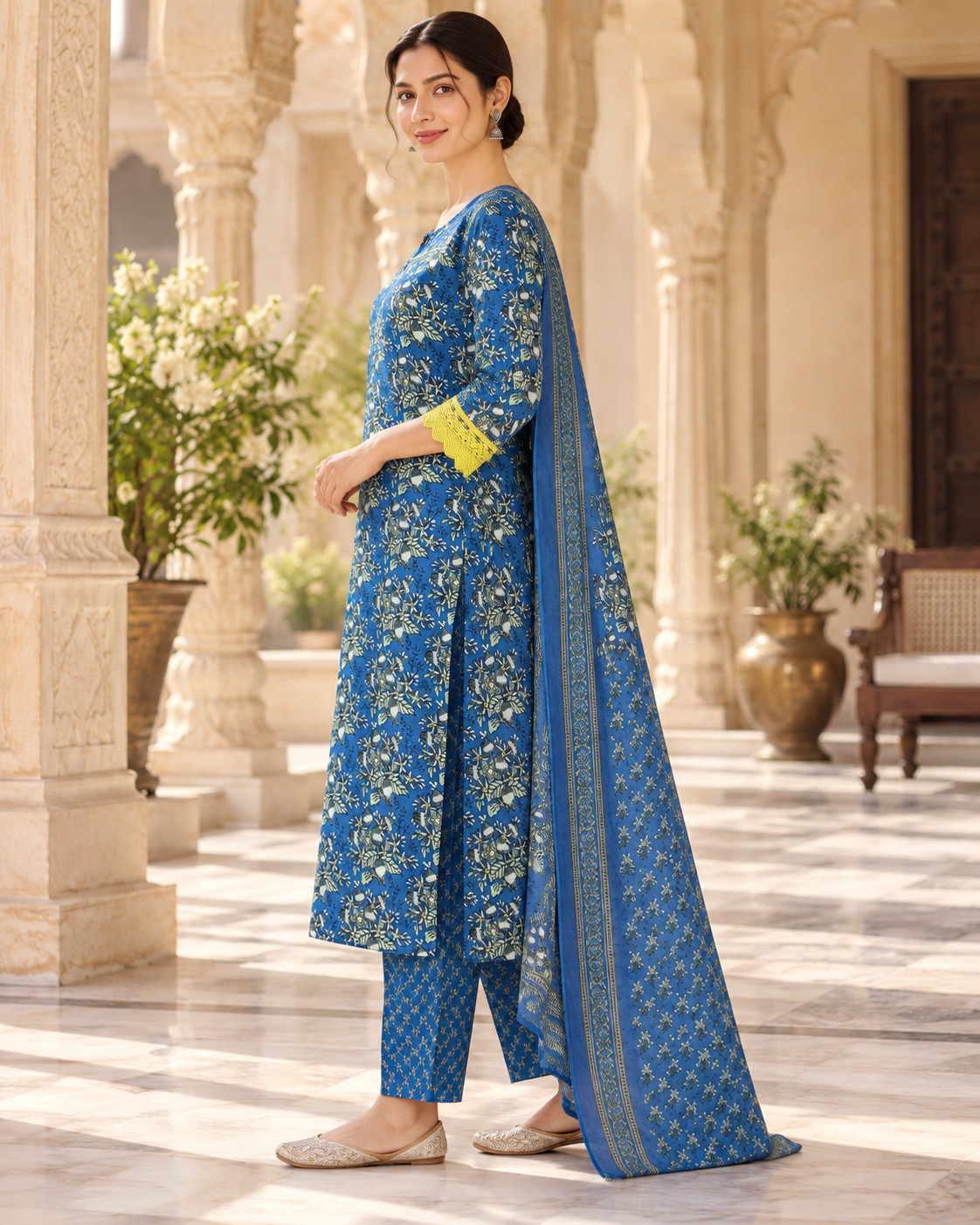 Neel Vatika Pure Cotton Suit Set