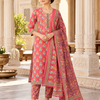 Gulabi Dori Work Pure Cotton Suit Set