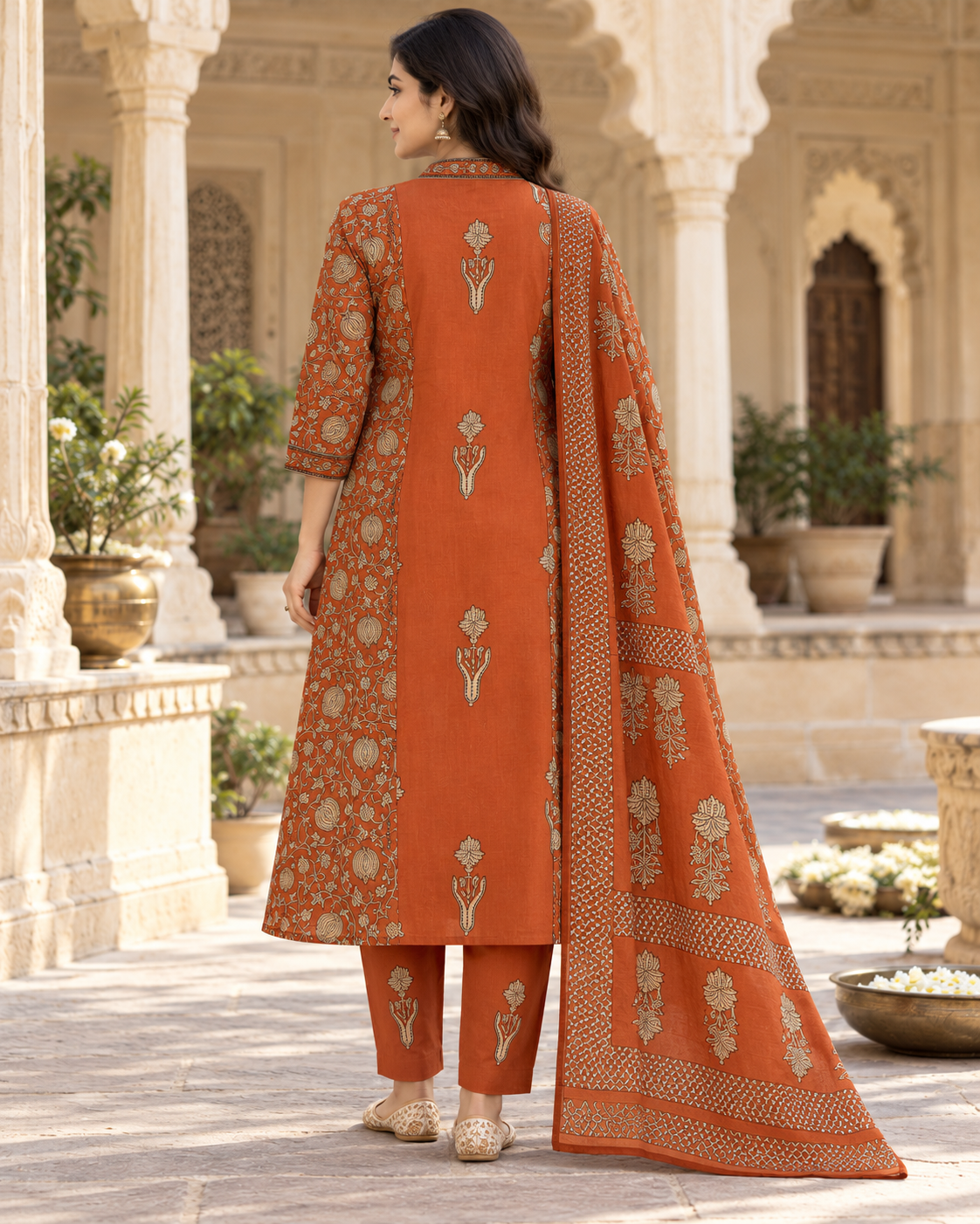 Amer Bagh Dhaaga Handwork Pure Cotton Suit Set