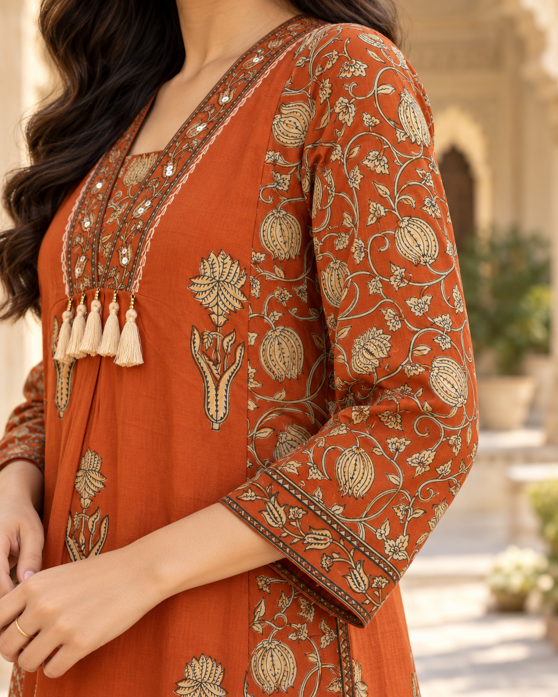 Amer Bagh Dhaaga Handwork Pure Cotton Suit Set