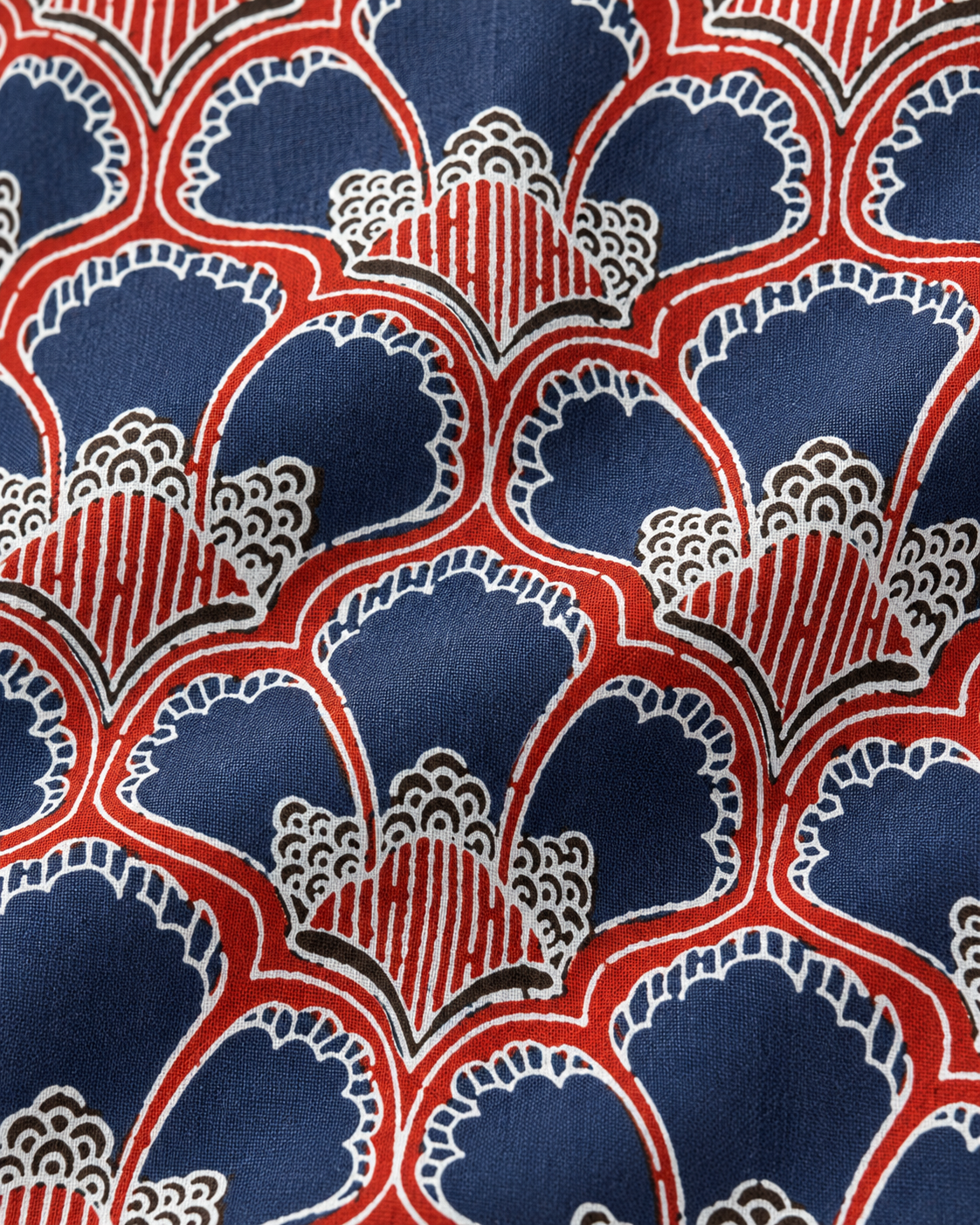Navy Jharokha Handwork Pure Cotton Suit Set