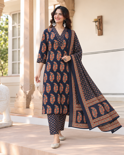 Neel Buta Pure Cotton Suit Set