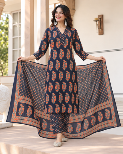 Neel Buta Pure Cotton Suit Set