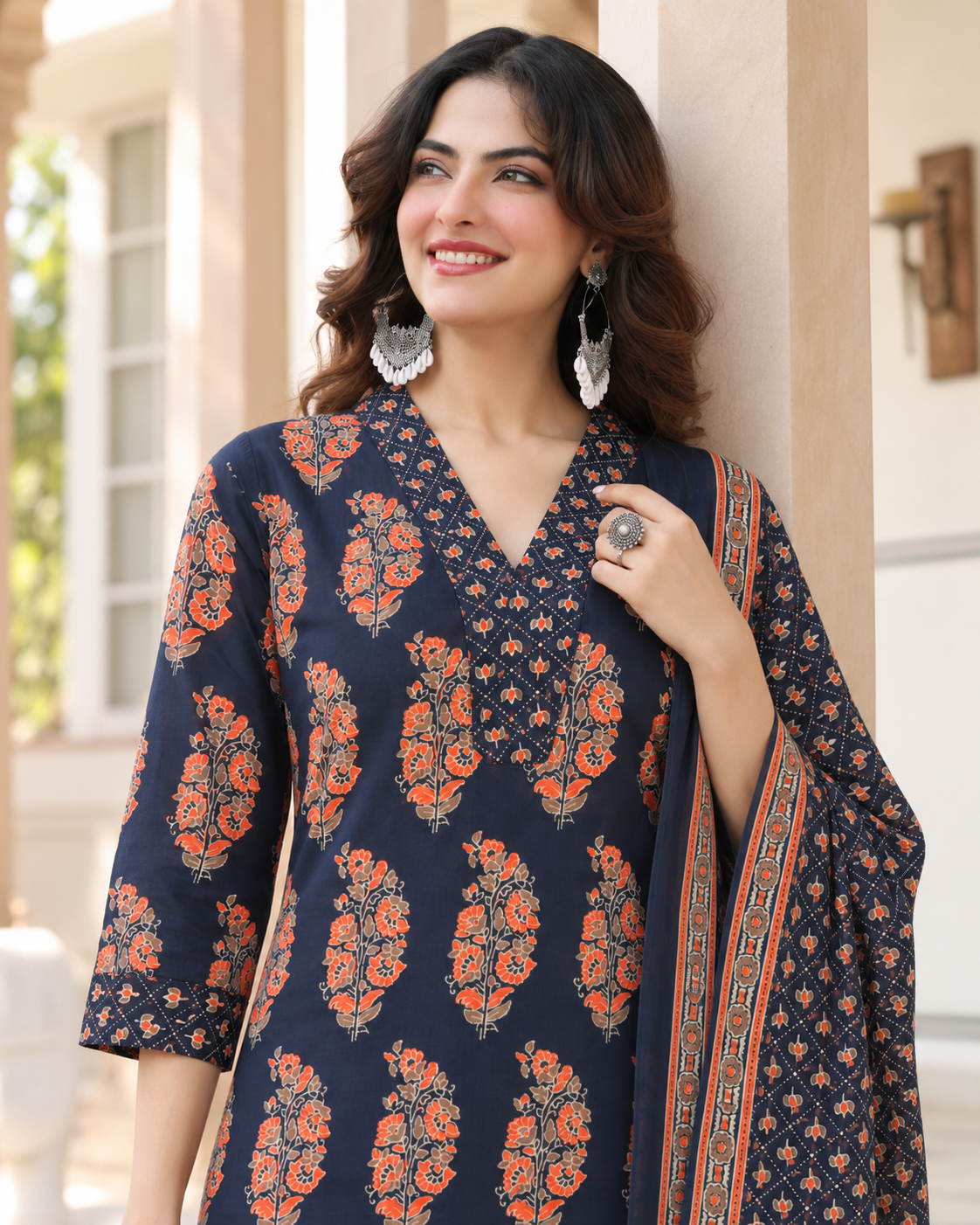 Neel Buta Pure Cotton Suit Set