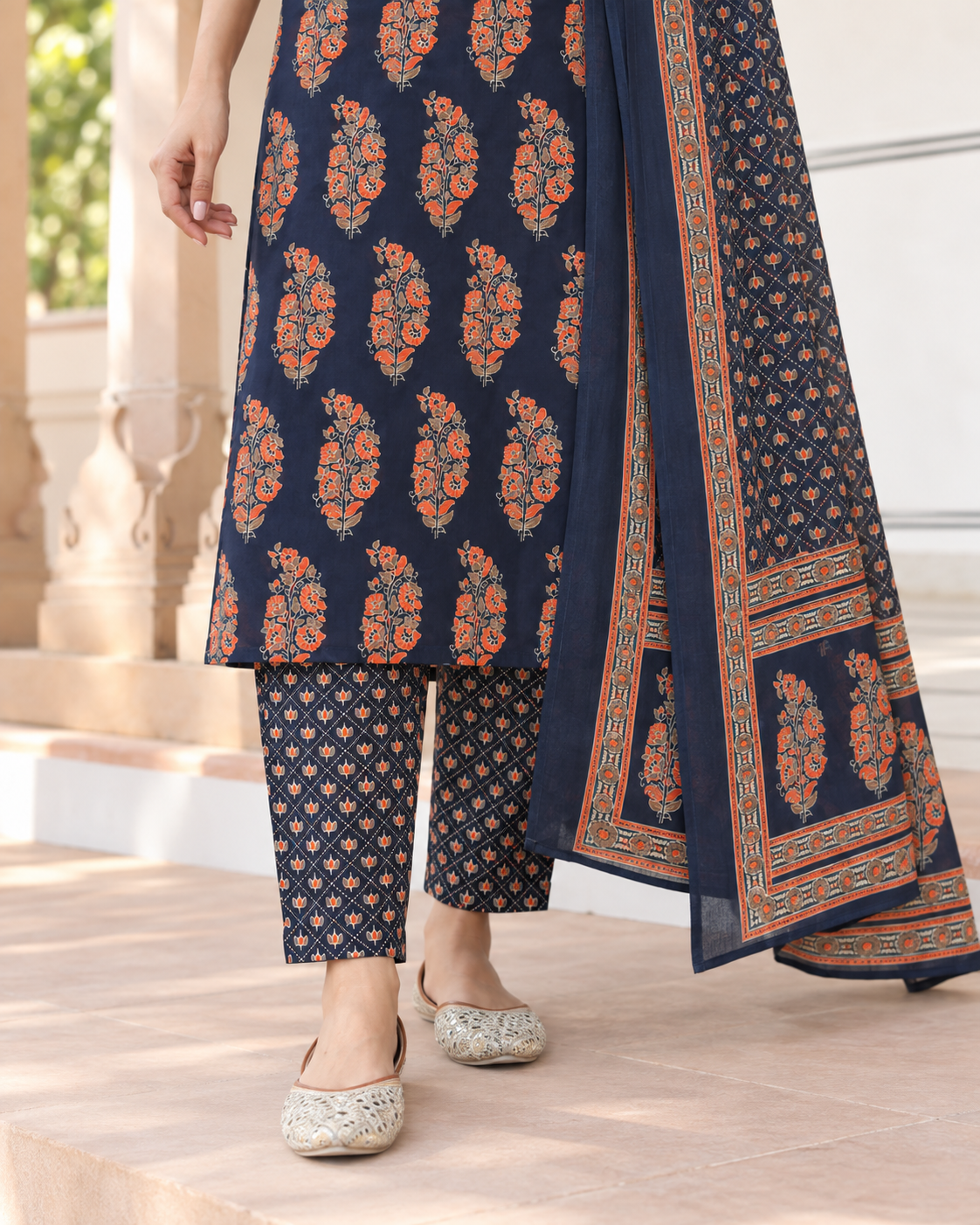 Neel Buta Pure Cotton Suit Set