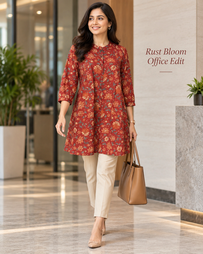 Gulnaar Pure Cotton Short Kurti