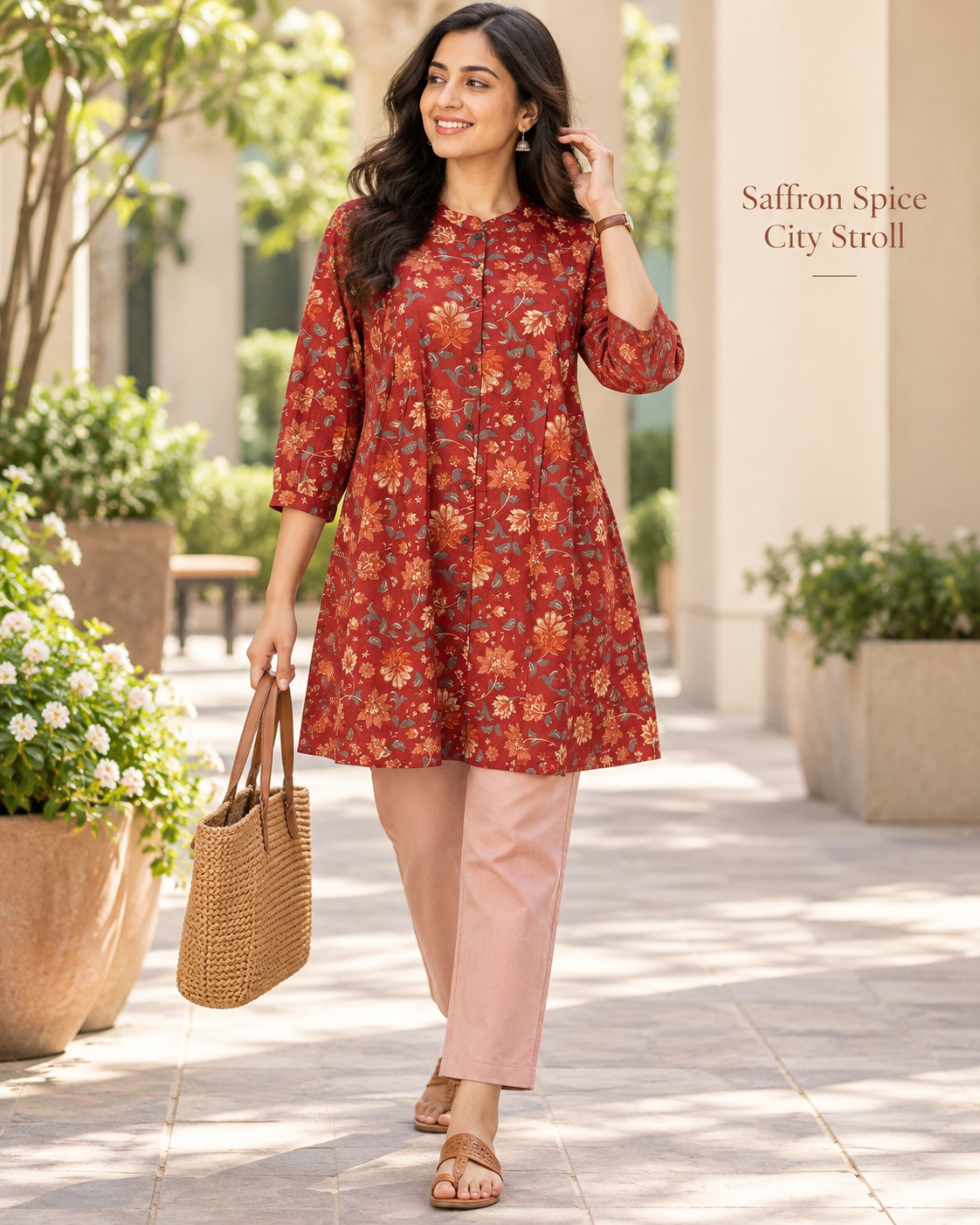 Gulnaar Pure Cotton Short Kurti