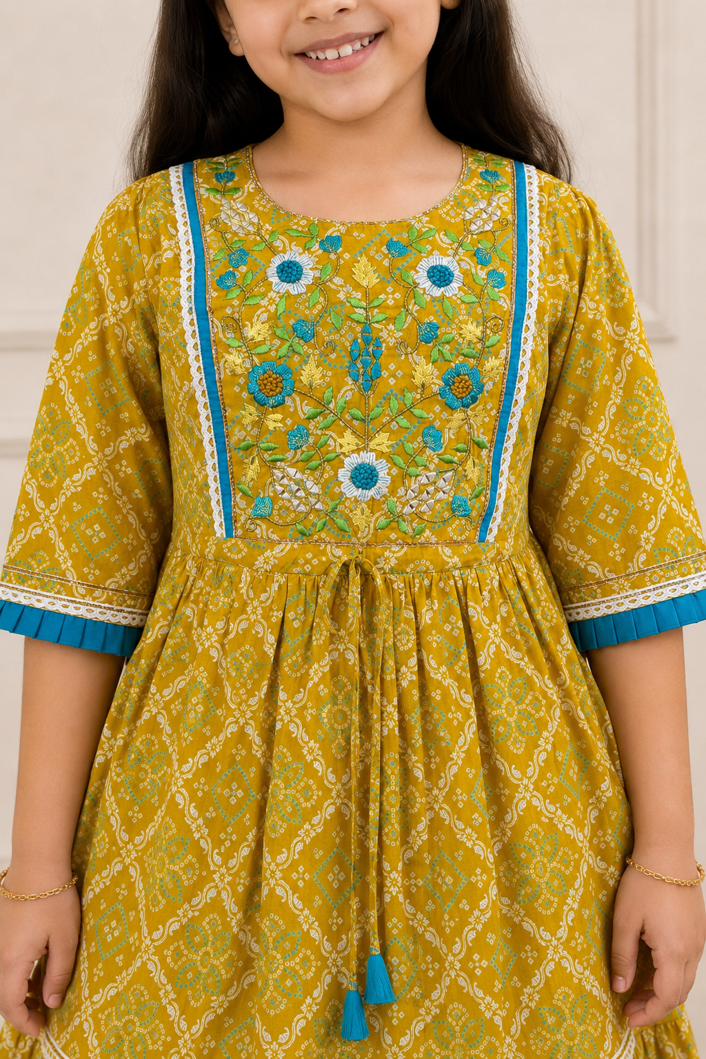 Peeli Titli Girls Sharara Set