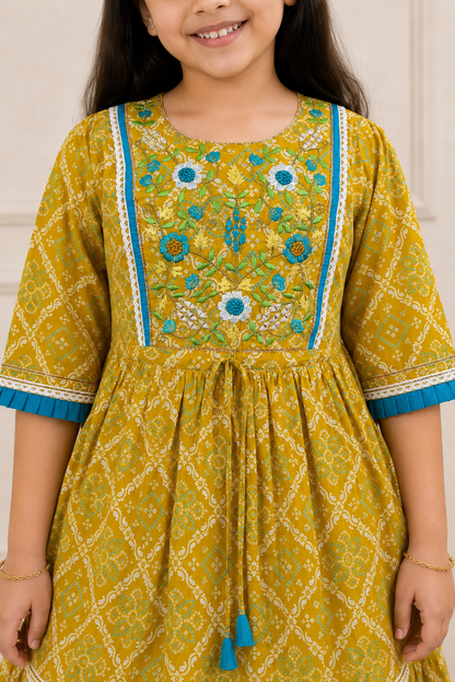 Peeli Titli Girls Sharara Set