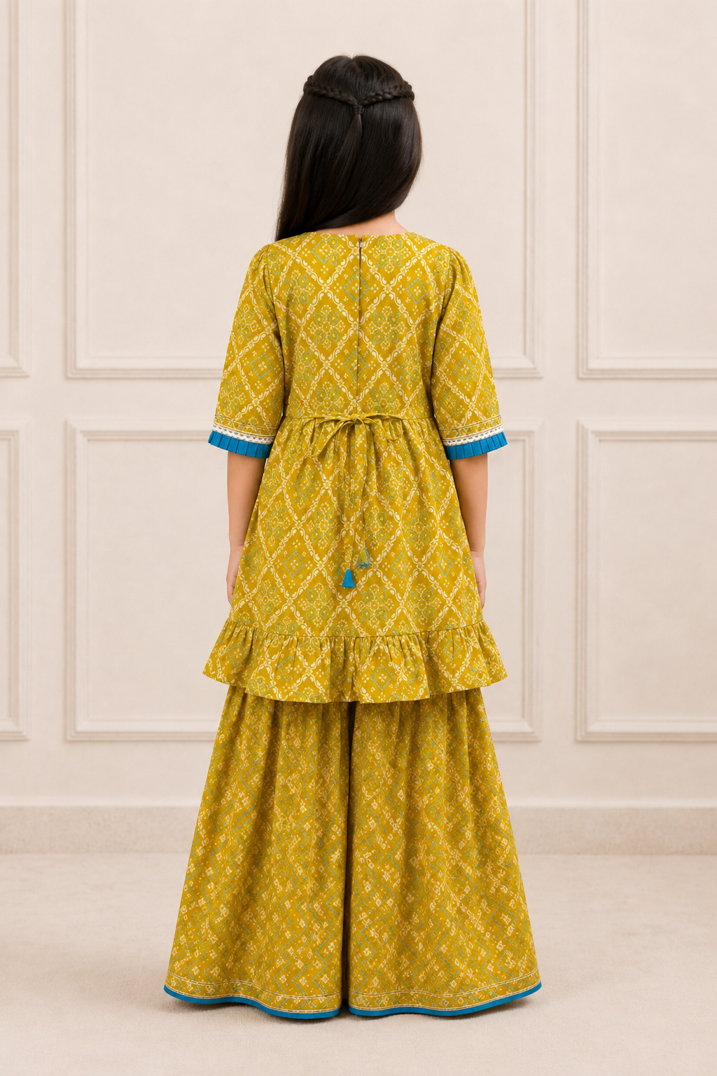 Peeli Titli Girls Sharara Set