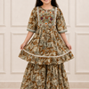 Chocolate Pari Girls Sharara Set