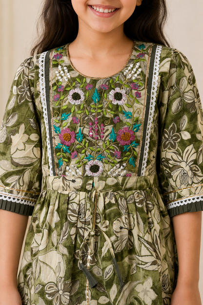 Pista Gudiya Girls Sharara Set