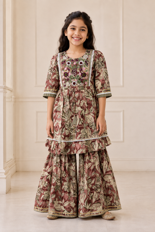 Anar Pari Girls Sharara Set