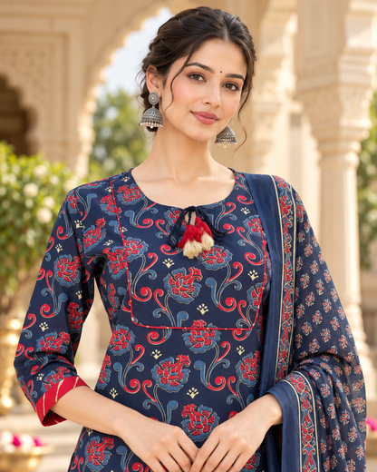 Neel Gulnaar Pure Cotton Suit Set