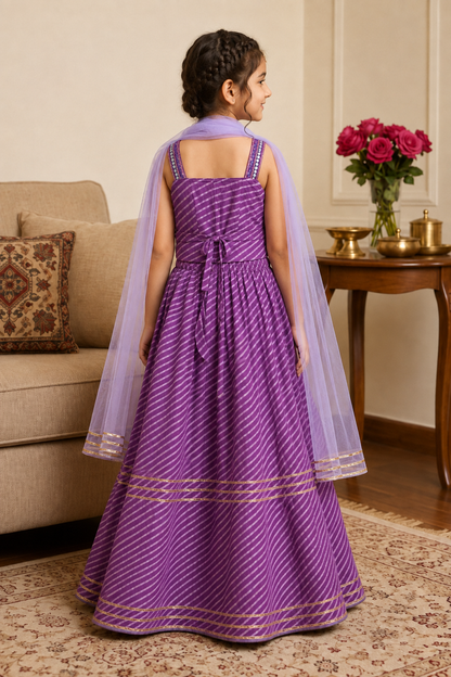 Jamuni Shaam Girls Lehenga Set