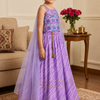 Lavender Chandni Girls Lehenga Set