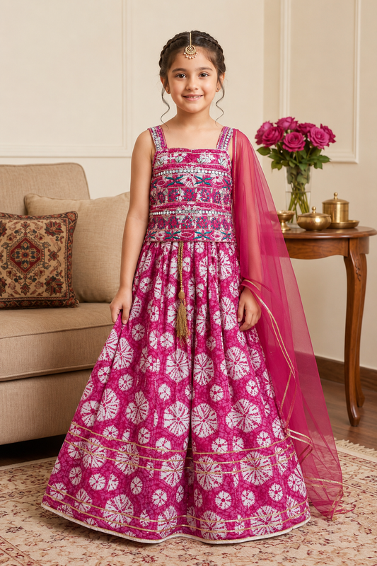 Rani Mehfil Girls Lehenga Set