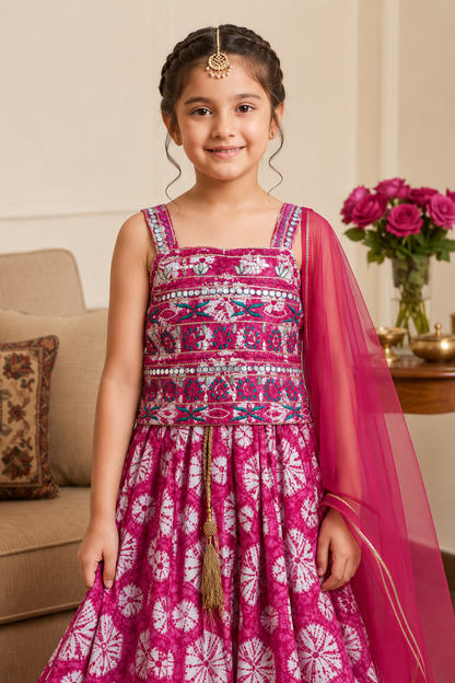 Rani Mehfil Girls Lehenga Set