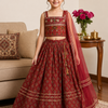 mehroon Gulnaar Girls Lehenga Set