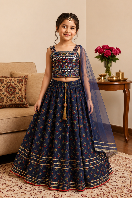 Neel Jashn Girls Lehenga Set