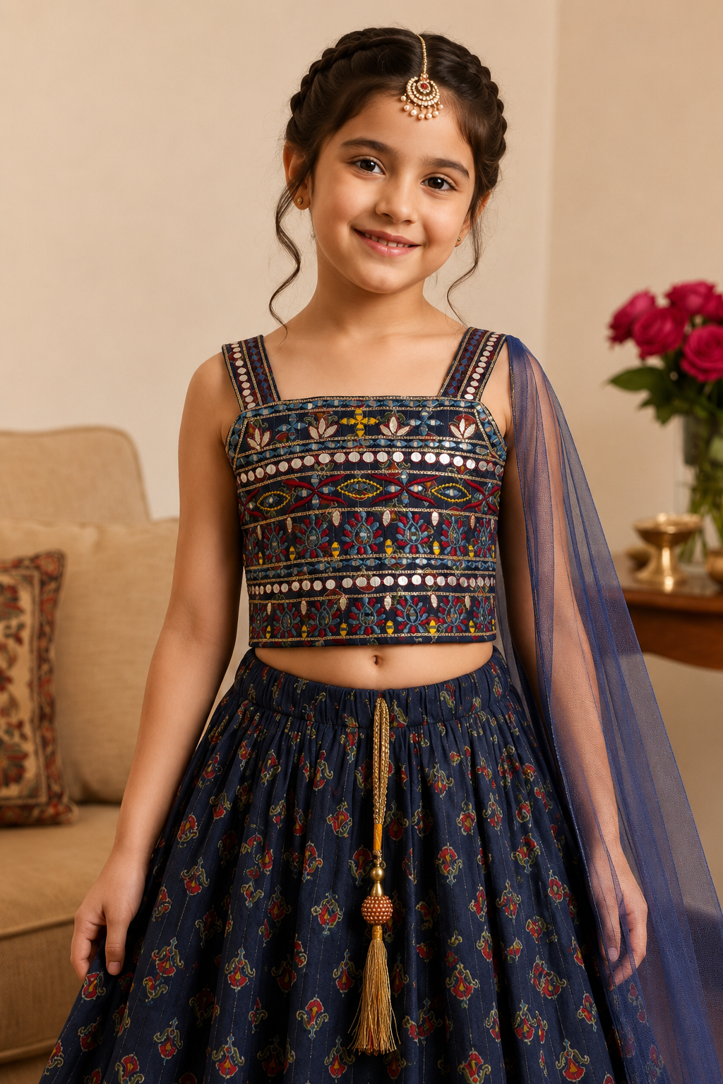 Neel Jashn Girls Lehenga Set