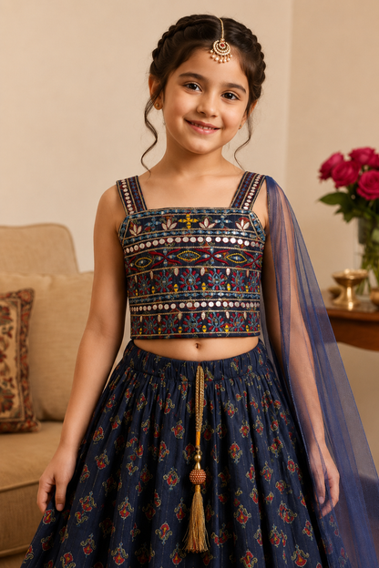 Neel Jashn Girls Lehenga Set