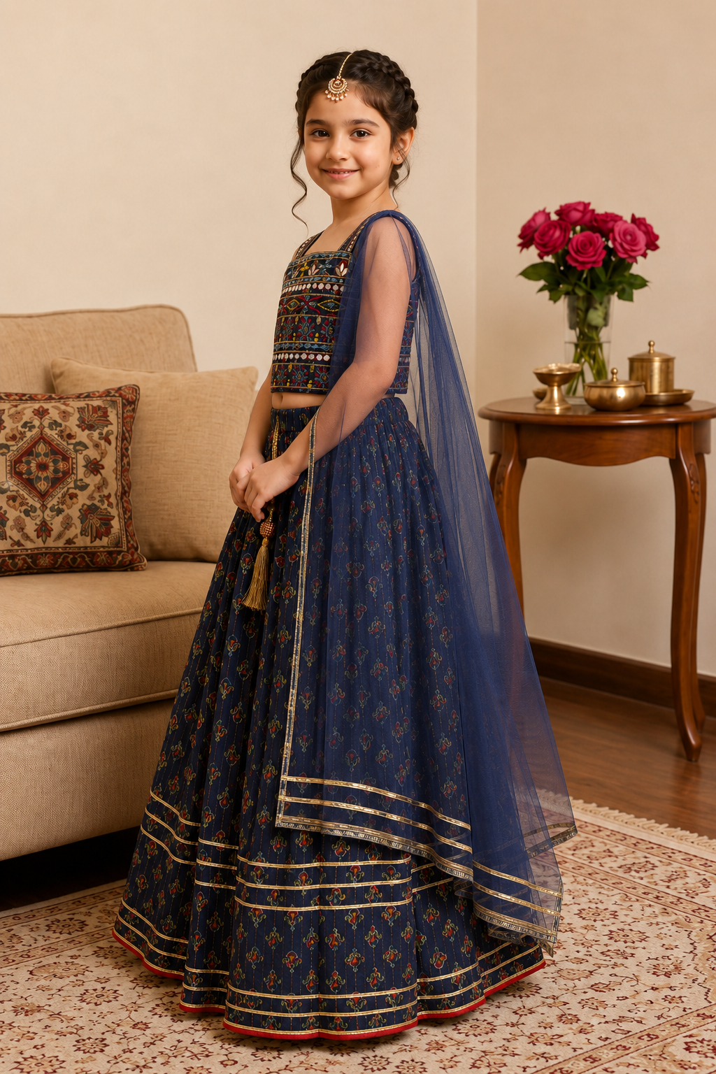 Neel Jashn Girls Lehenga Set