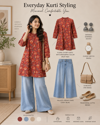 Gulnaar Pure Cotton Short Kurti