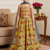 Basant Sunehri Girls Lehenga Set