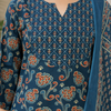 Teal Heritage Jaipur Cotton Suit Set