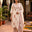 Off White Blossom Jaipur Cotton Suit Set